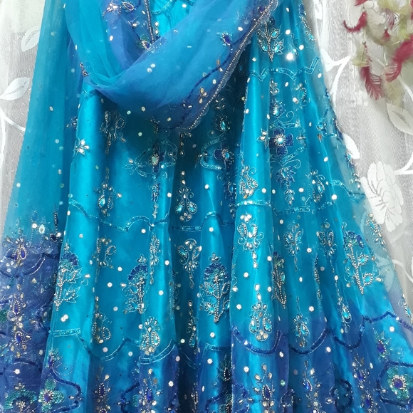 Other - Blue net lehenga